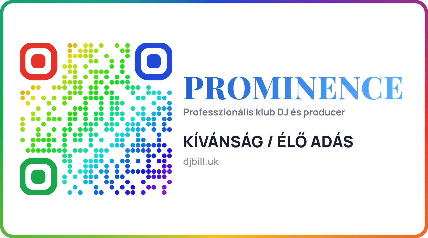prominence sticker hu QR code